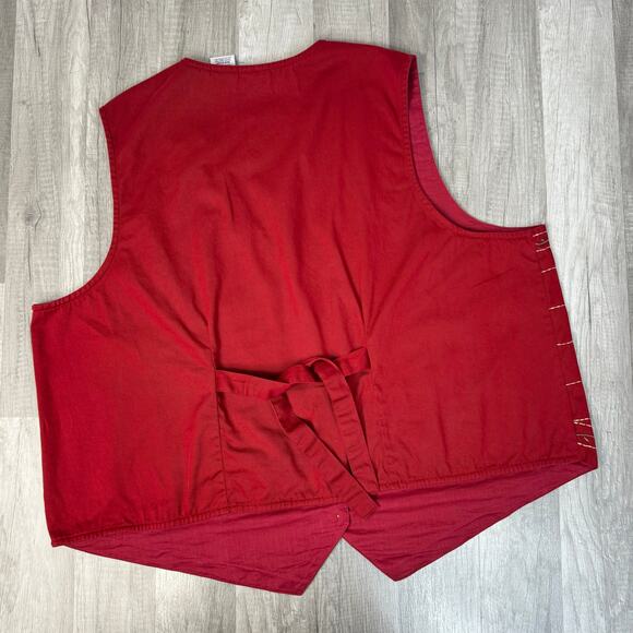 Vintage Cottagecore Grandmacore Button Front V-Neck Vest Waistcoat 22W-24W - Picture 2 of 10